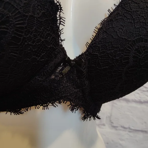 DOBREVA Women's Strapless Push Up Bra Lace  Plunge Padded Underwire Bra 32DD - Picture 6 of 10